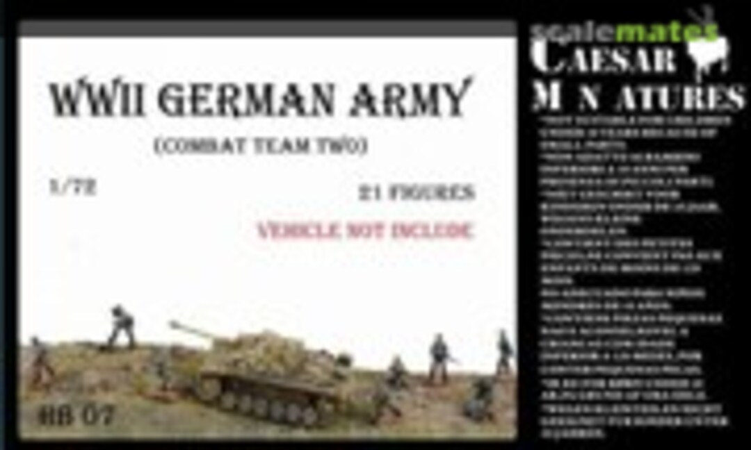 1:72 WWII Germans Army (Combat Team Two) (Caesar Miniatures HB07) HB07
