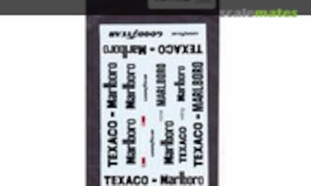 1:12 McLaren M23 1974 Sponsorship Decals (for Tamiya) (Museum collection DC-577) DC-577