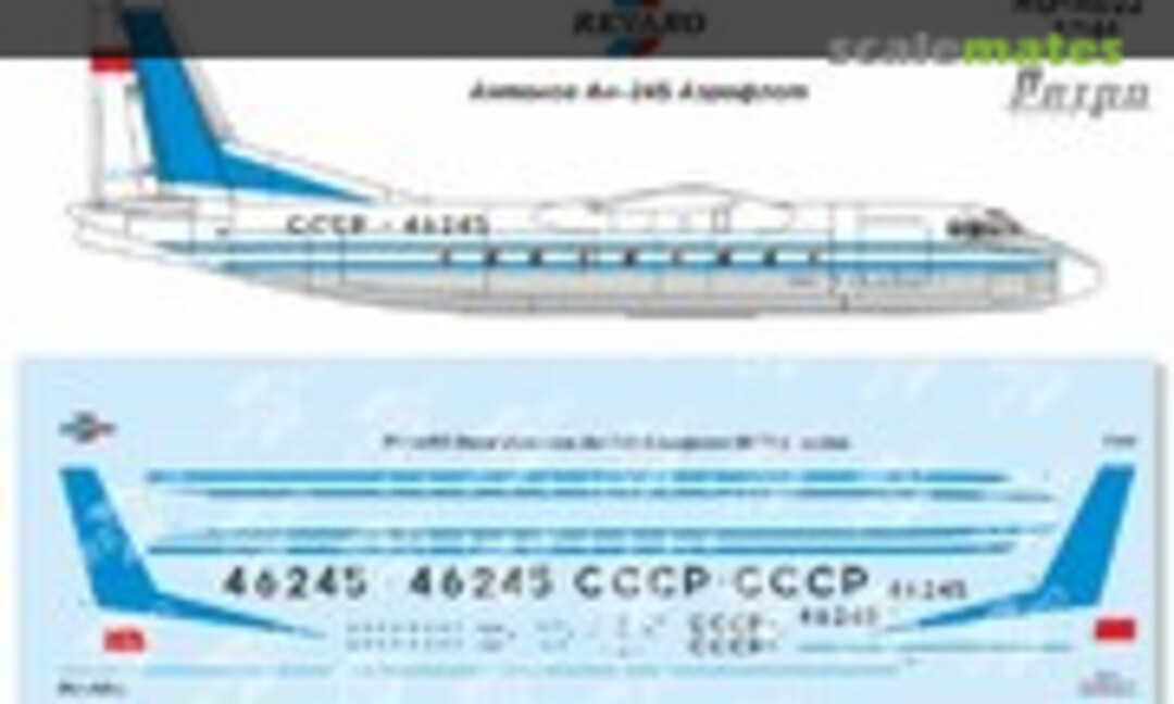 1:144 Antonov An-24B Aeroflot 60-70's (Revaro RG-A022) RG-A022