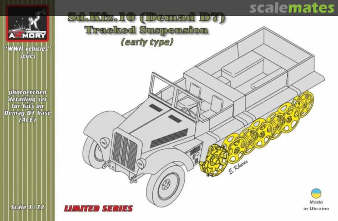 Boxart Demag D7, Laufrollen Set, frühe Ausf. pe7227a Armory Boxart Demag D7, Laufrollen Set, frühe Ausf. pe7227a Armory