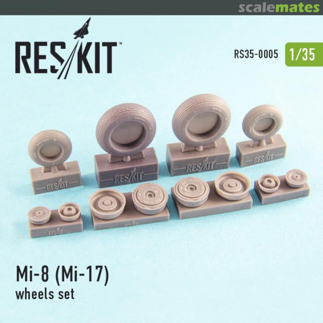 Boxart Mi-8/Mi-17 Hip Wheels Set RS35-0005 ResKit Boxart Mi-8/Mi-17 Hip Wheels Set RS35-0005 ResKit