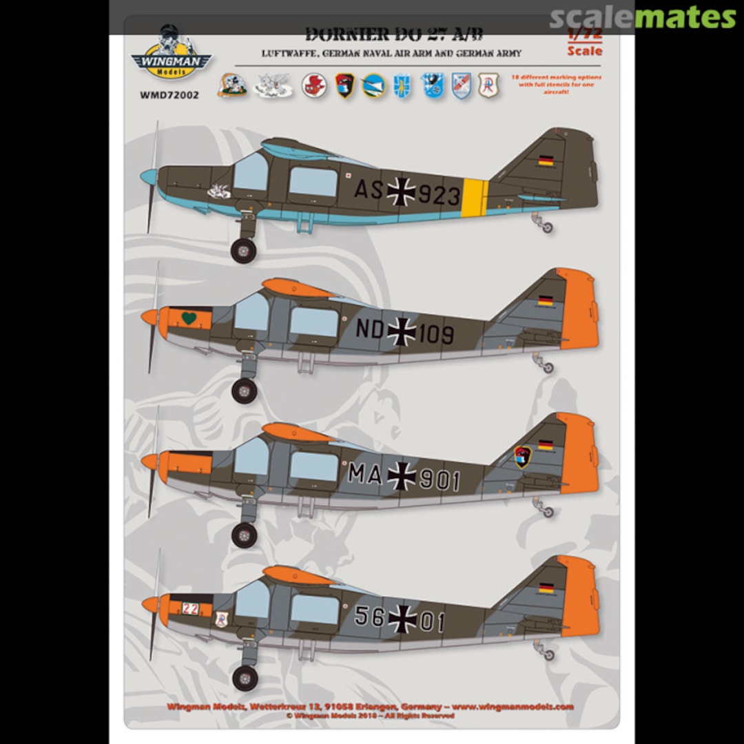 Boxart Dornier Do 27 A/B German Armed Forces WMD72002 AirDOC Boxart Dornier Do 27 A/B German Armed Forces WMD72002 AirDOC