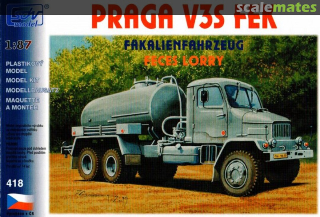 Boxart Praga V3S FEK 418 SDV Model Boxart Praga V3S FEK 418 SDV Model