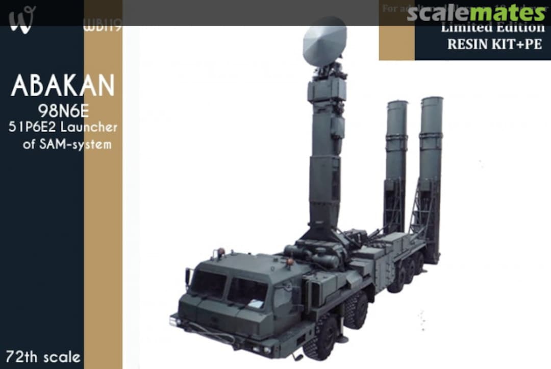 Boxart 98N6E ABAKAN 51P6E2 Launcher of SAM-system WB119 W-Model Boxart 98N6E ABAKAN 51P6E2 Launcher of SAM-system WB119 W-Model