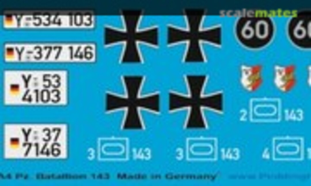 1:16 Leopard A4 Panz. Bat. 143 (Peddinghaus-Decals 16 3754) 16 3754