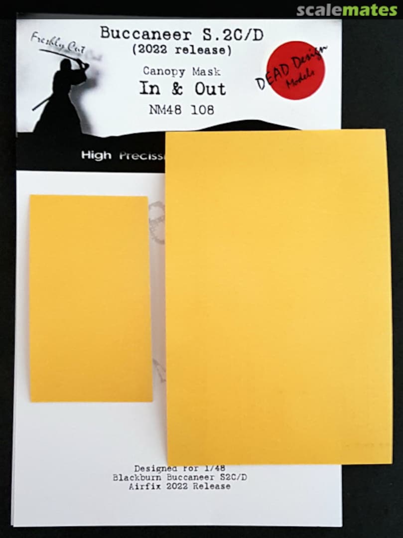 Boxart Buccaneer S.2C/D (2022 release) - Canopy Mask NM48107 DEAD Design Models Boxart Buccaneer S.2C/D (2022 release) - Canopy Mask NM48107 DEAD Design Models