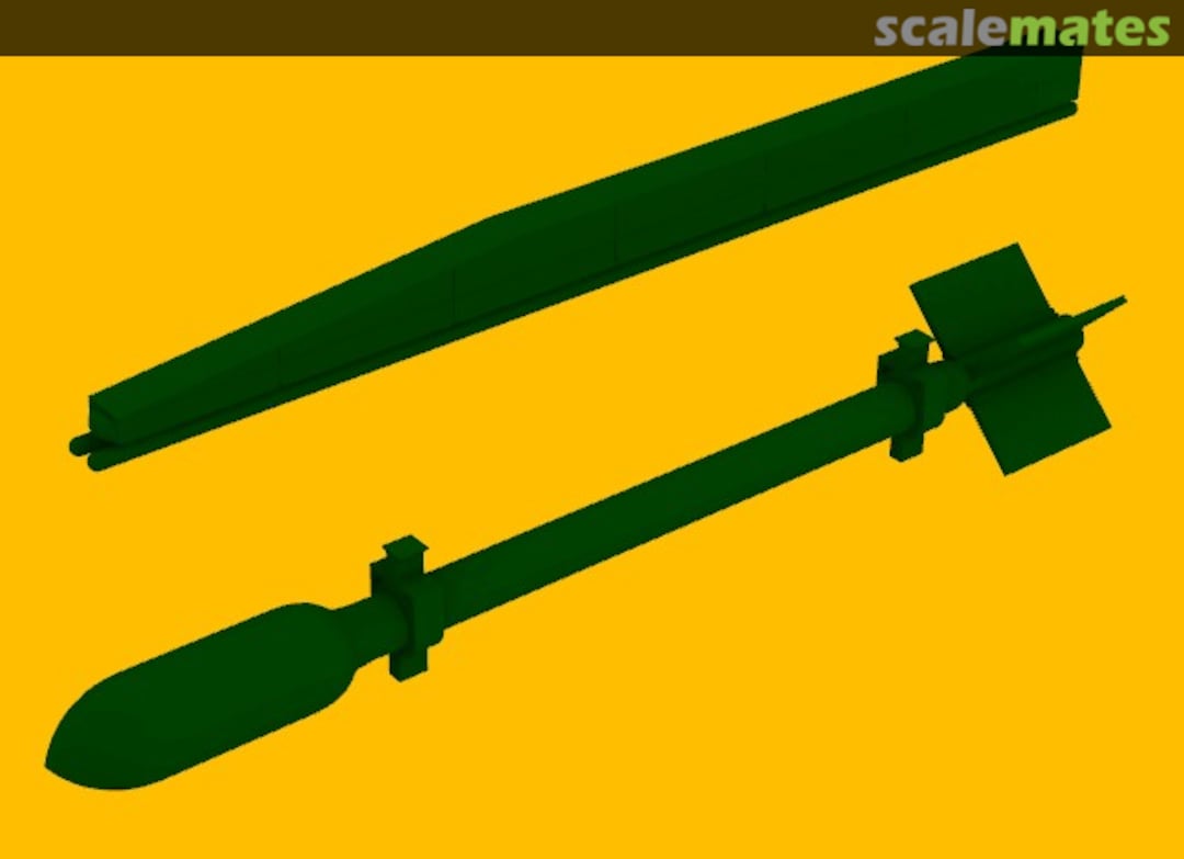 Boxart RP-3 rocket (3") including launched pod set LF3D7219 LF Models Boxart RP-3 rocket (3") including launched pod set LF3D7219 LF Models