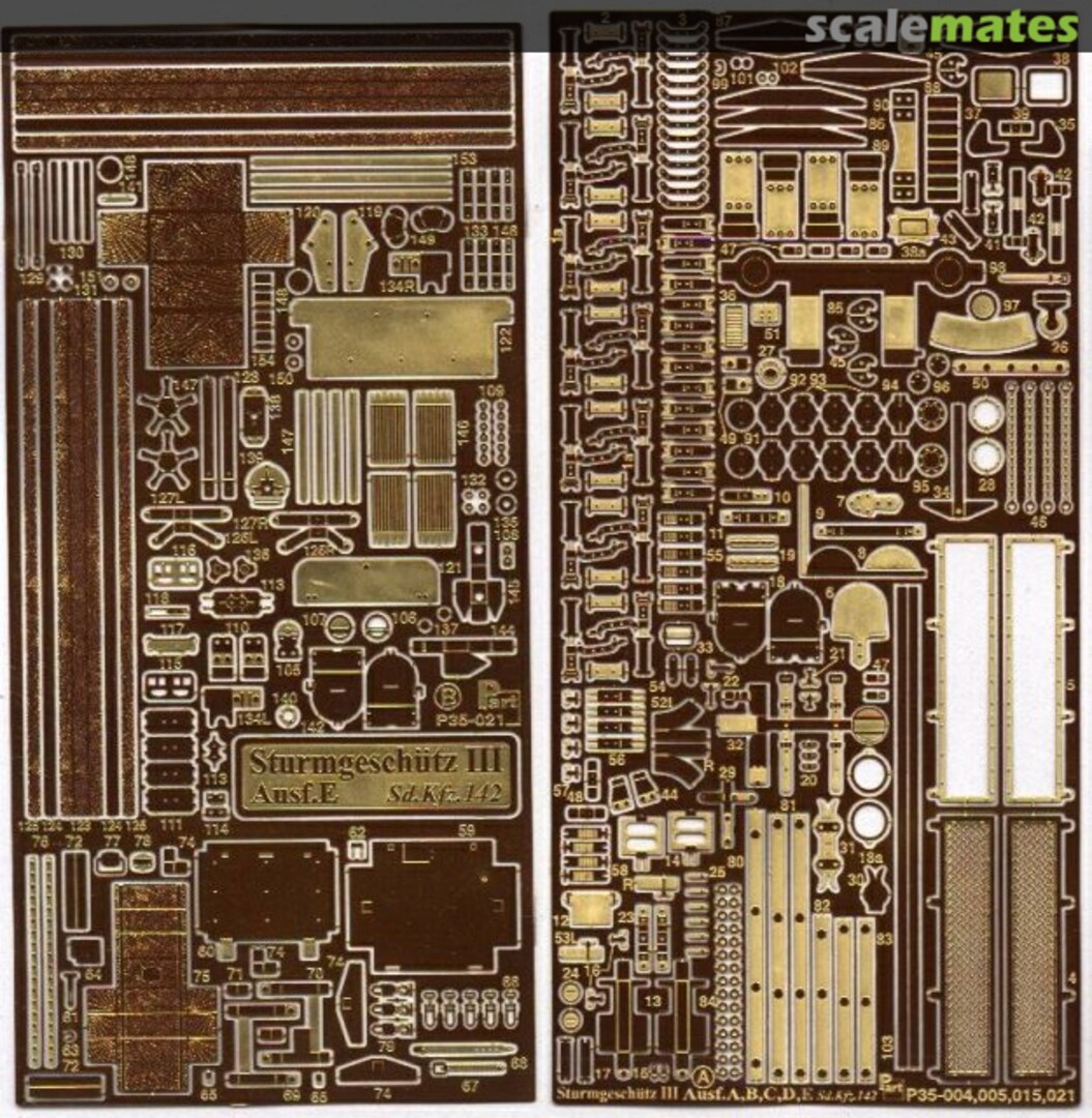 Boxart Sturmgeschutz III Ausf.E - conversion P35-021 Part Boxart Sturmgeschutz III Ausf.E - conversion P35-021 Part