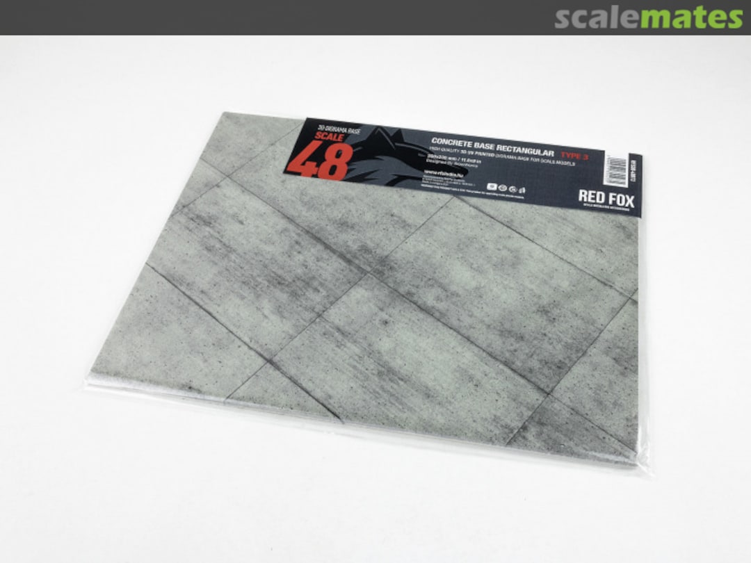 Boxart Concrete Base Rectangular Type 3 300x230mm RFSDB-48013 Red Fox Studio Boxart Concrete Base Rectangular Type 3 300x230mm RFSDB-48013 Red Fox Studio