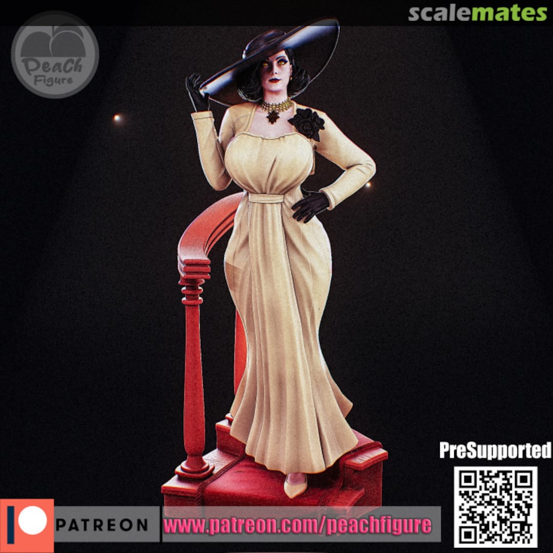 Boxart Alcina Dimitrescu Peach Figure Boxart Alcina Dimitrescu Peach Figure