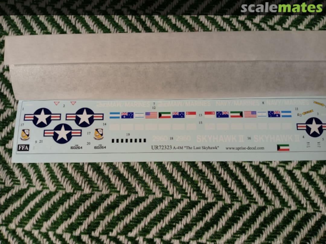 Contents A-4M Skyhawk "The Last Skyhawk" UR72323 UpRise Decal Contents A-4M Skyhawk "The Last Skyhawk" UR72323 UpRise Decal