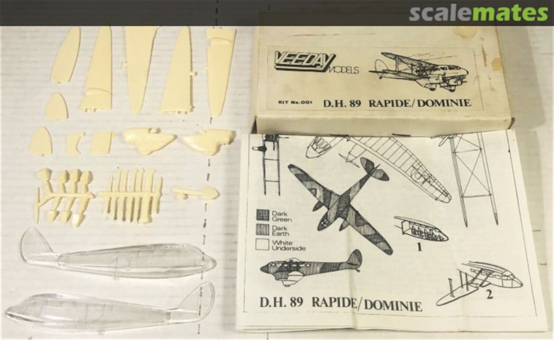Contents D.H. 89 Rapide/Dominie 001 VEEDAY Models
