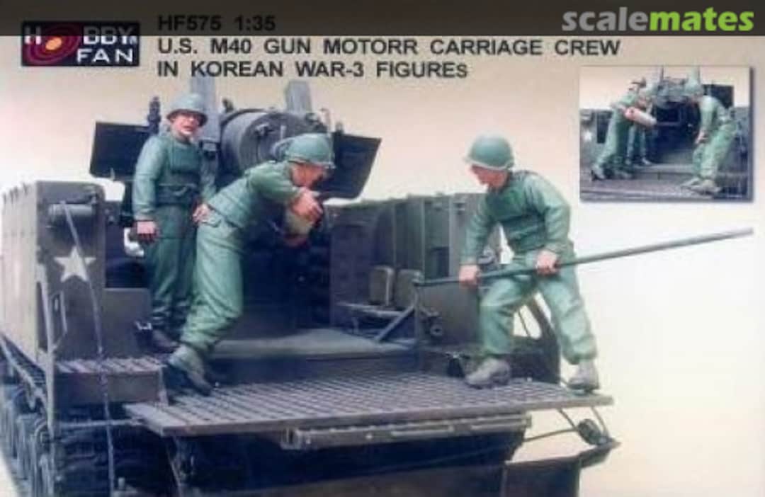 Boxart U.S. M40 Gun Motor Carriage Crew in Korean War HF575 Hobby Fan Boxart U.S. M40 Gun Motor Carriage Crew in Korean War HF575 Hobby Fan