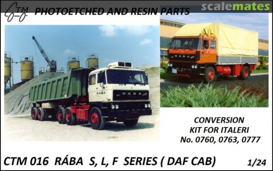 Boxart Rába S, L, F Series (DAF CAB) CTM 016 Czech Truck Model