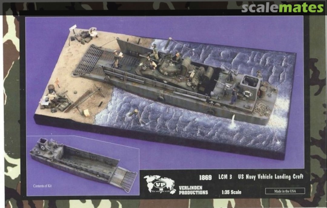 Boxart LCM 3 US Navy Vehicle Landing Craft 1869 Verlinden Productions Boxart LCM 3 US Navy Vehicle Landing Craft 1869 Verlinden Productions