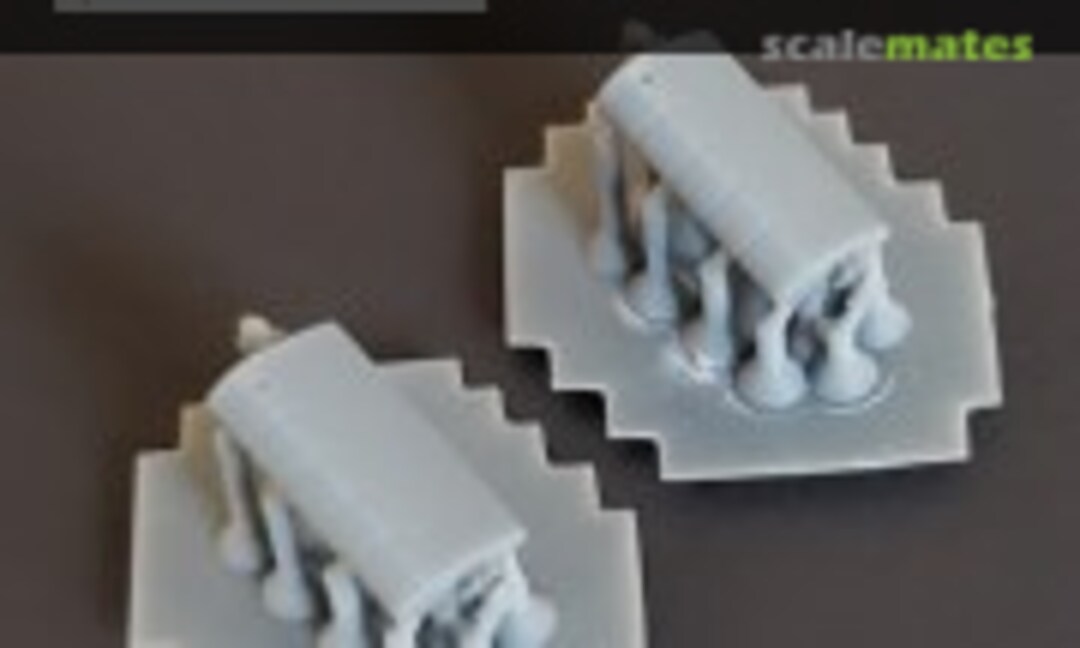 1:350 Mk.13 Radar Antennas, smooth or recessed shield (Model Monkey 350-Mk.13) 350-Mk.13