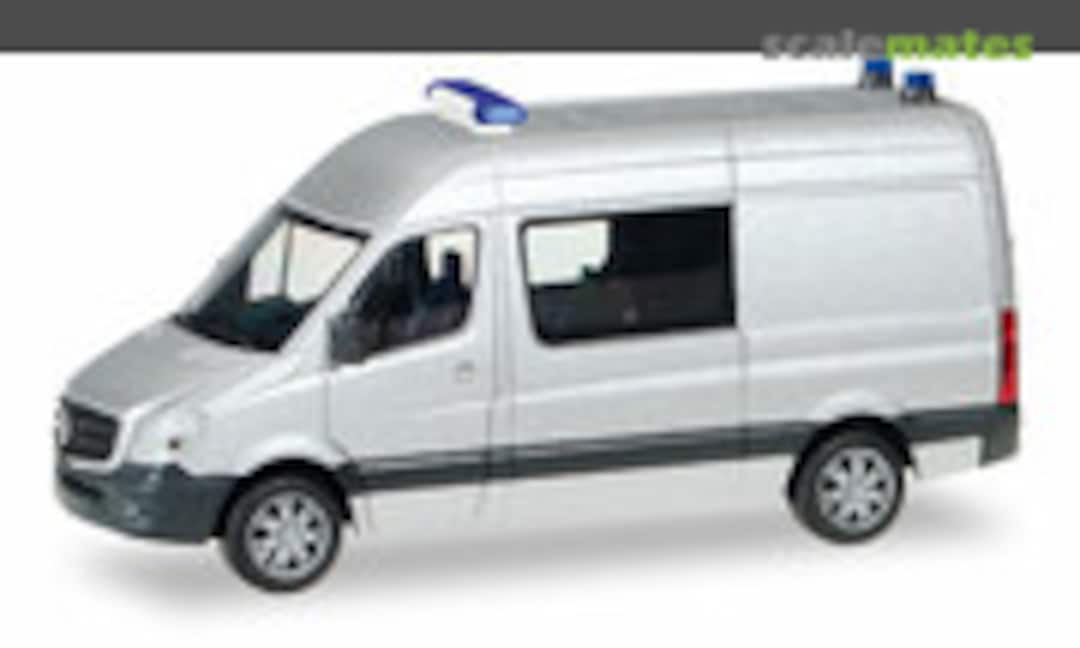 1:87 Minikit: Mercedes-Benz sprinter semi-bus, unprinted, silver (Herpa 012959)