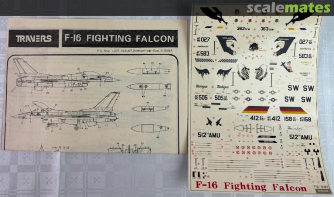 Contents F-16 Fighting Falcon 72-037 Travers Contents F-16 Fighting Falcon 72-037 Travers