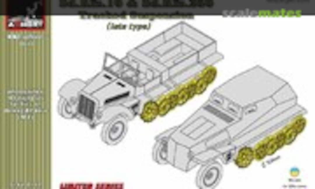 1:72 Demag D7, Laufrollen Set, späte Ausf. (Armory pe7227b) pe7227b