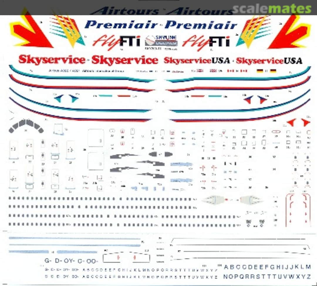 Boxart Airbus A320-212, A320-231, A321-211 SKY200-61 Skyline Decals Boxart Airbus A320-212, A320-231, A321-211 SKY200-61 Skyline Decals
