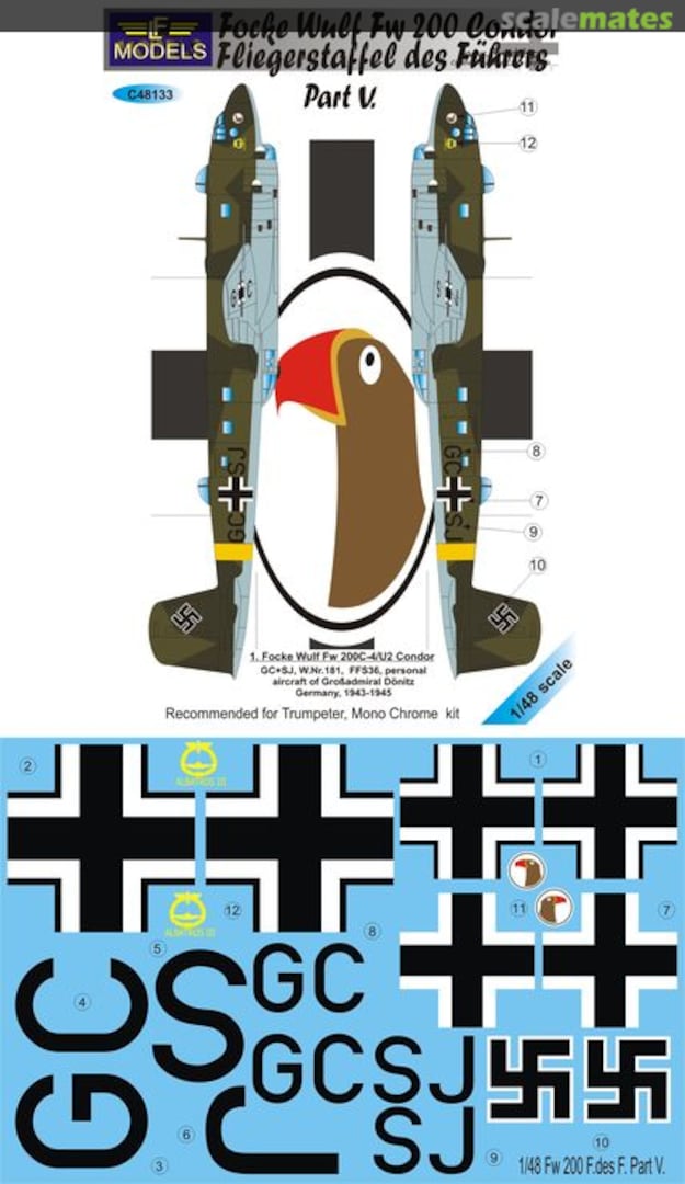 Boxart Focke Wulf Fw 200 Condor - Fliegerstaffel des Führers (Part V.) C48133 LF Models Boxart Focke Wulf Fw 200 Condor - Fliegerstaffel des Führers (Part V.) C48133 LF Models