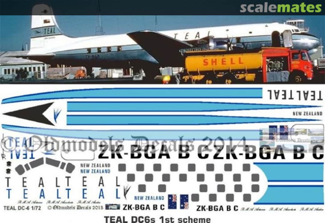 Boxart TEAL DC6 early schemes OMD0216 Oldmodels Decals Boxart TEAL DC6 early schemes OMD0216 Oldmodels Decals