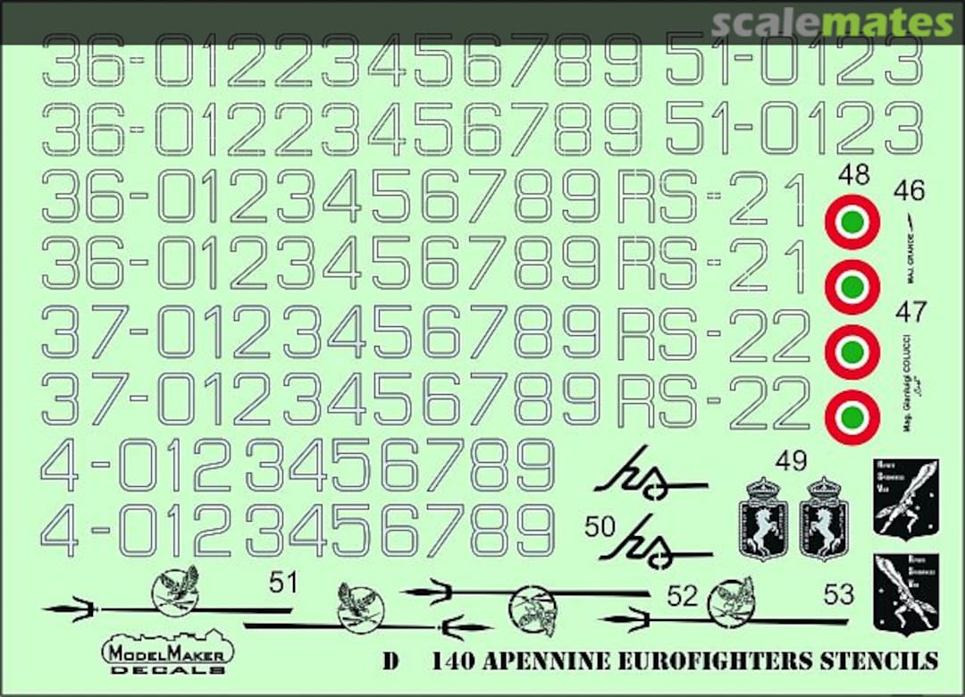 Boxart Apennine Eurofighters generic set D48140 ModelMaker Boxart Apennine Eurofighters generic set D48140 ModelMaker
