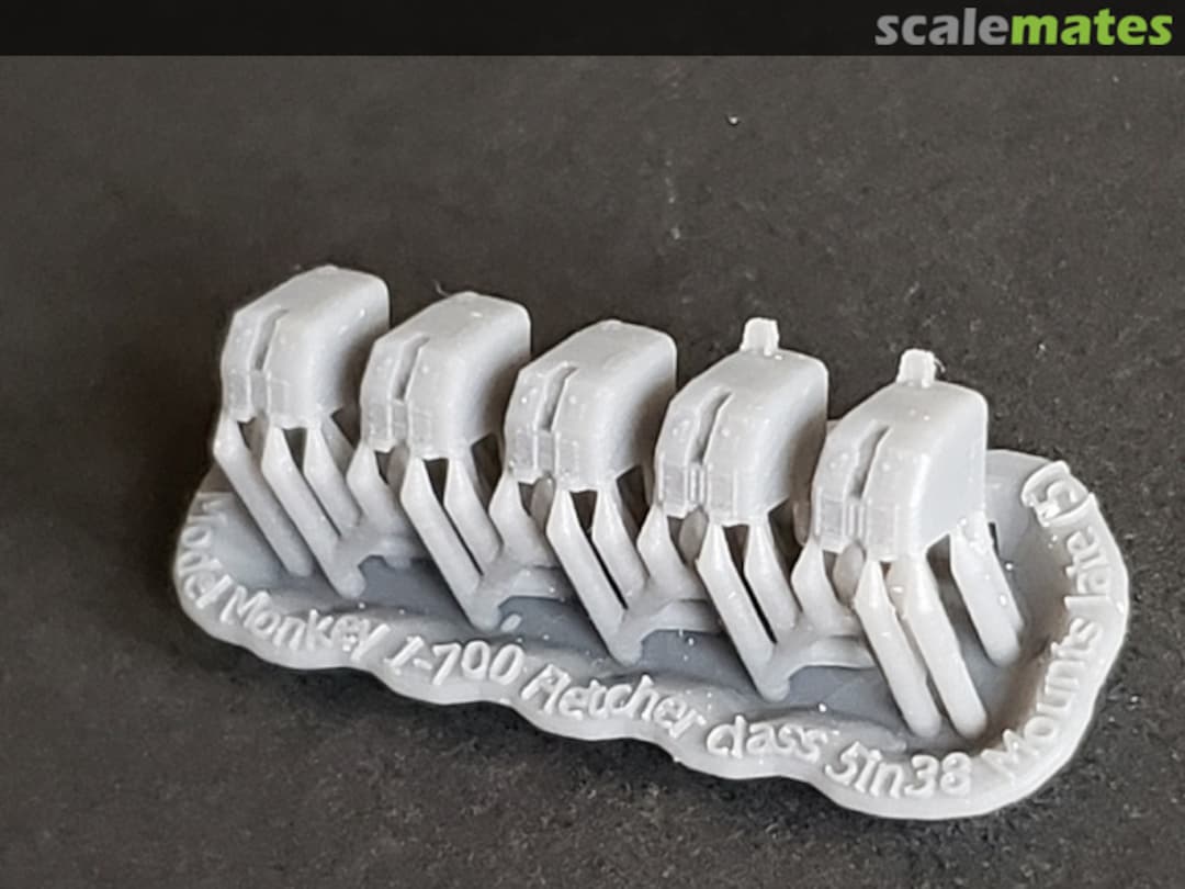 Boxart Fletcher class 5"/38 cal. Single-gun Mounts, late 700-DD445 mounts-5 Model Monkey Boxart Fletcher class 5"/38 cal. Single-gun Mounts, late 700-DD445 mounts-5 Model Monkey