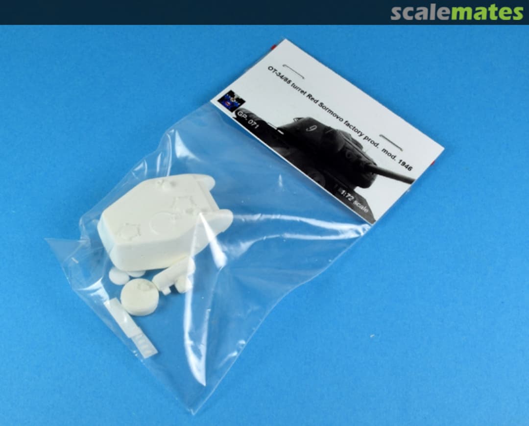 Boxart OT-34/85 turret Red Sormovo factory prod. mod. 1946 GP-071 Golikov Project Boxart OT-34/85 turret Red Sormovo factory prod. mod. 1946 GP-071 Golikov Project