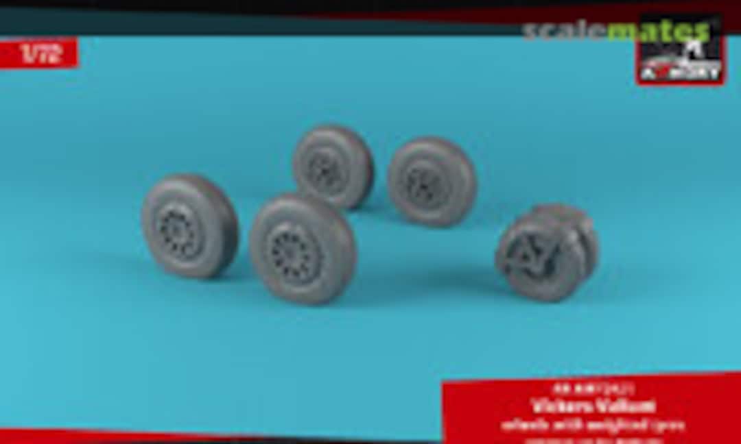 1:72 Vickers Valiant wheels with weighted tyres (Armory AR AW72421) AR AW72421