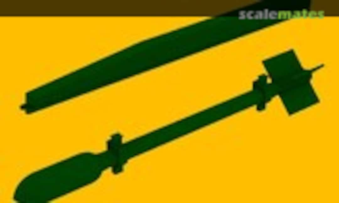 1:48 RP-3 rocket (3") including launched pod set (LF Models LF3D4810) LF3D4810