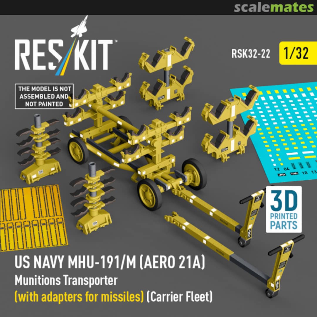 Boxart MHU-191/M (AERO 21A) US Navy Munitions Transporter RSK32-0022 ResKit