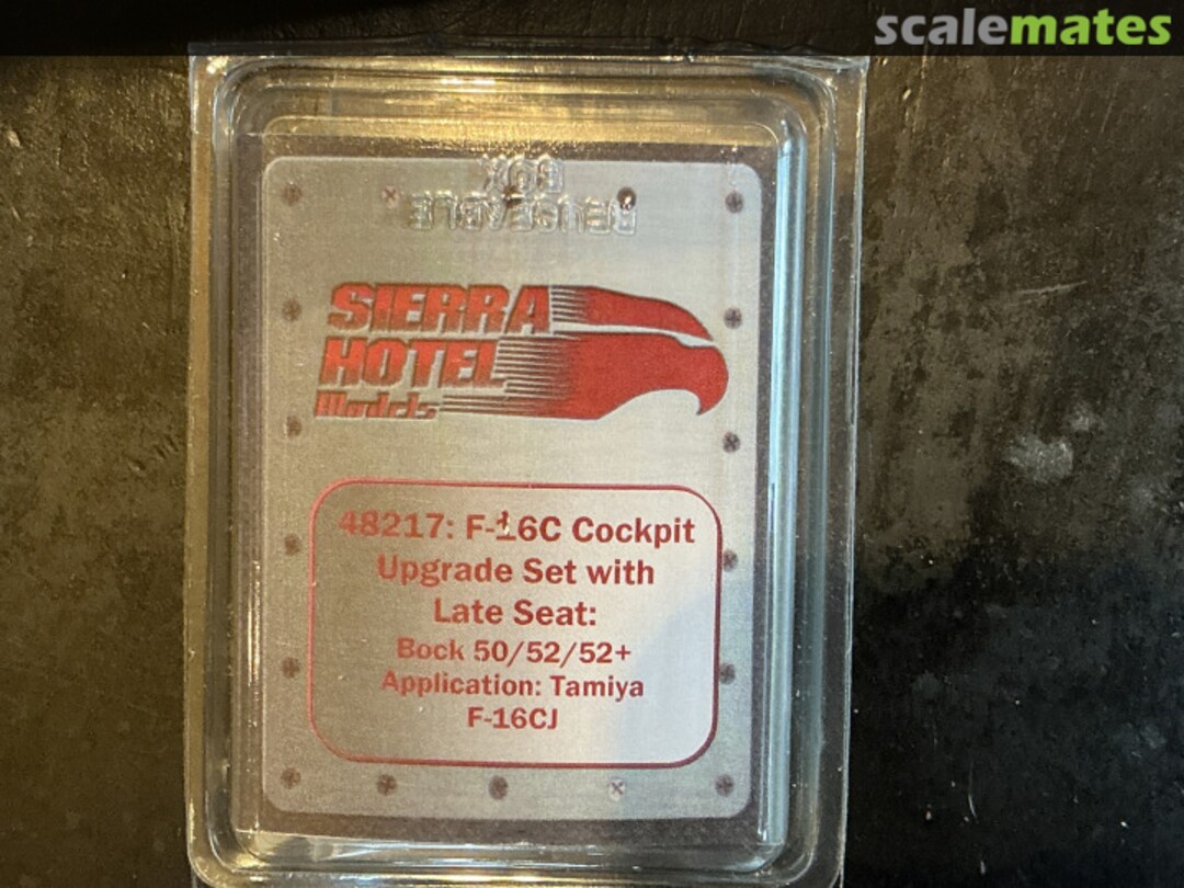 Boxart F-16C Cockpit Upgrade Set with Late Seat Block 50/52/52+ 48217 Sierra Hotel Models