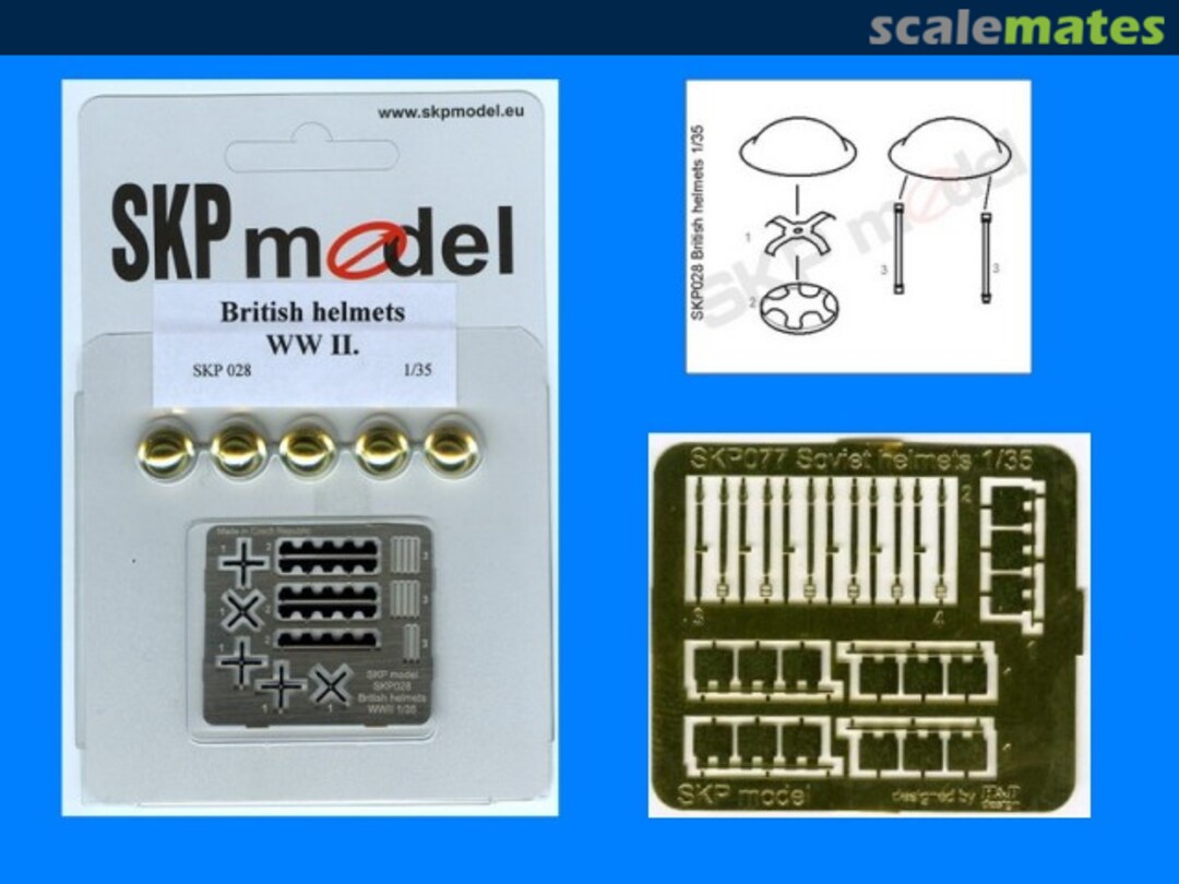 Boxart British Helmets WWII SKP 028 SKP model Boxart British Helmets WWII SKP 028 SKP model