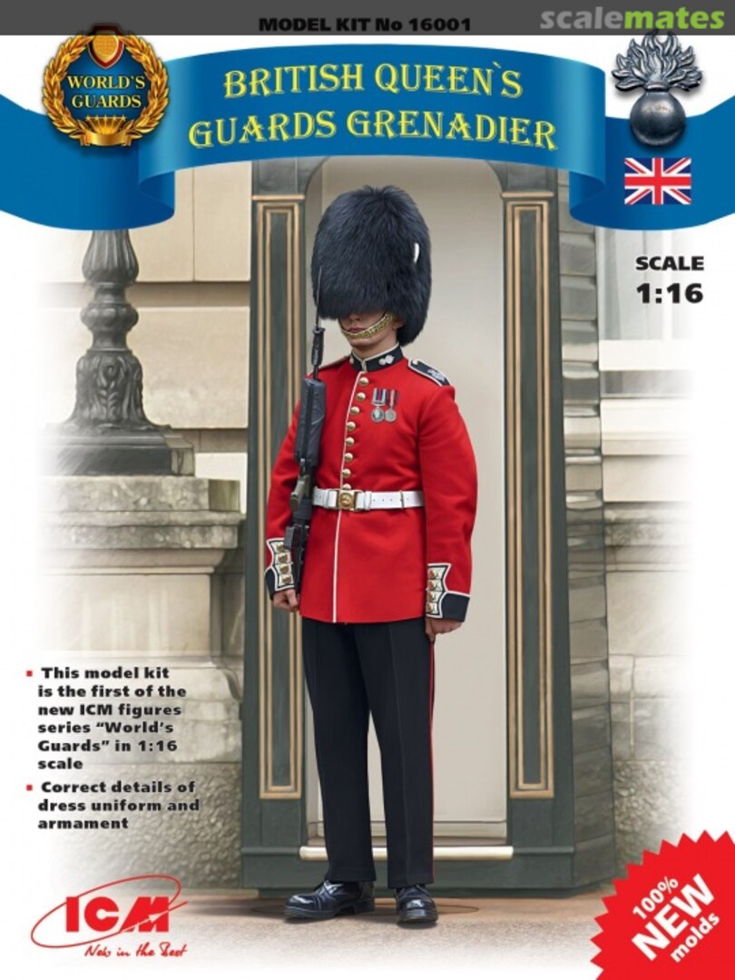 Boxart Queen's Guards Grenadier 16001 ICM Boxart Queen's Guards Grenadier 16001 ICM