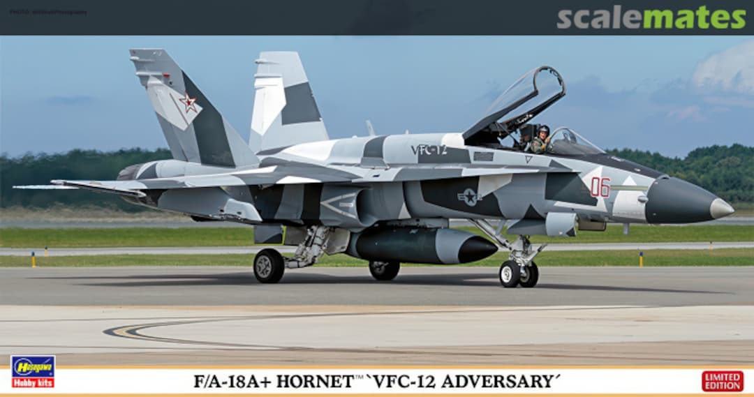 Boxart F/A-18A+ Hornet `VFC-12 Adversary´ 02202 Hasegawa Boxart F/A-18A+ Hornet `VFC-12 Adversary´ 02202 Hasegawa