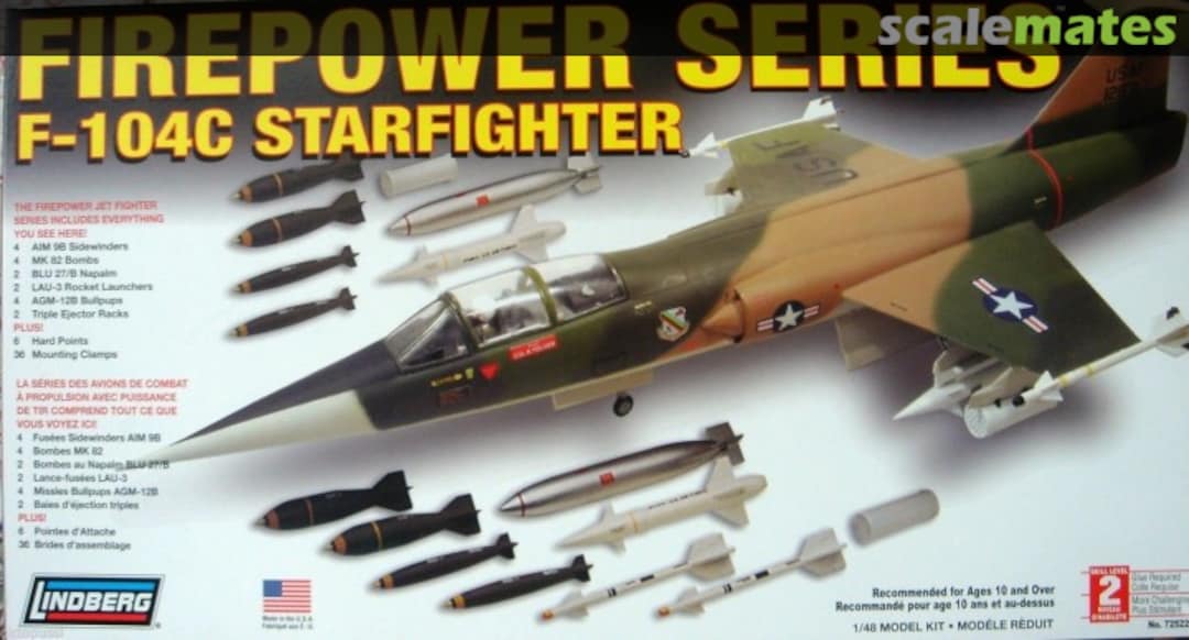 Boxart F-104C Starfighter 72522 Lindberg Boxart F-104C Starfighter 72522 Lindberg