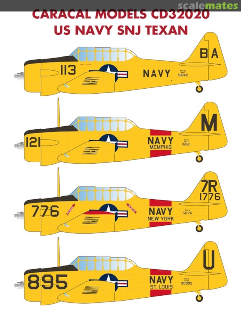 Boxart US Navy SNJ Texan CD32020 Caracal Models Boxart US Navy SNJ Texan CD32020 Caracal Models