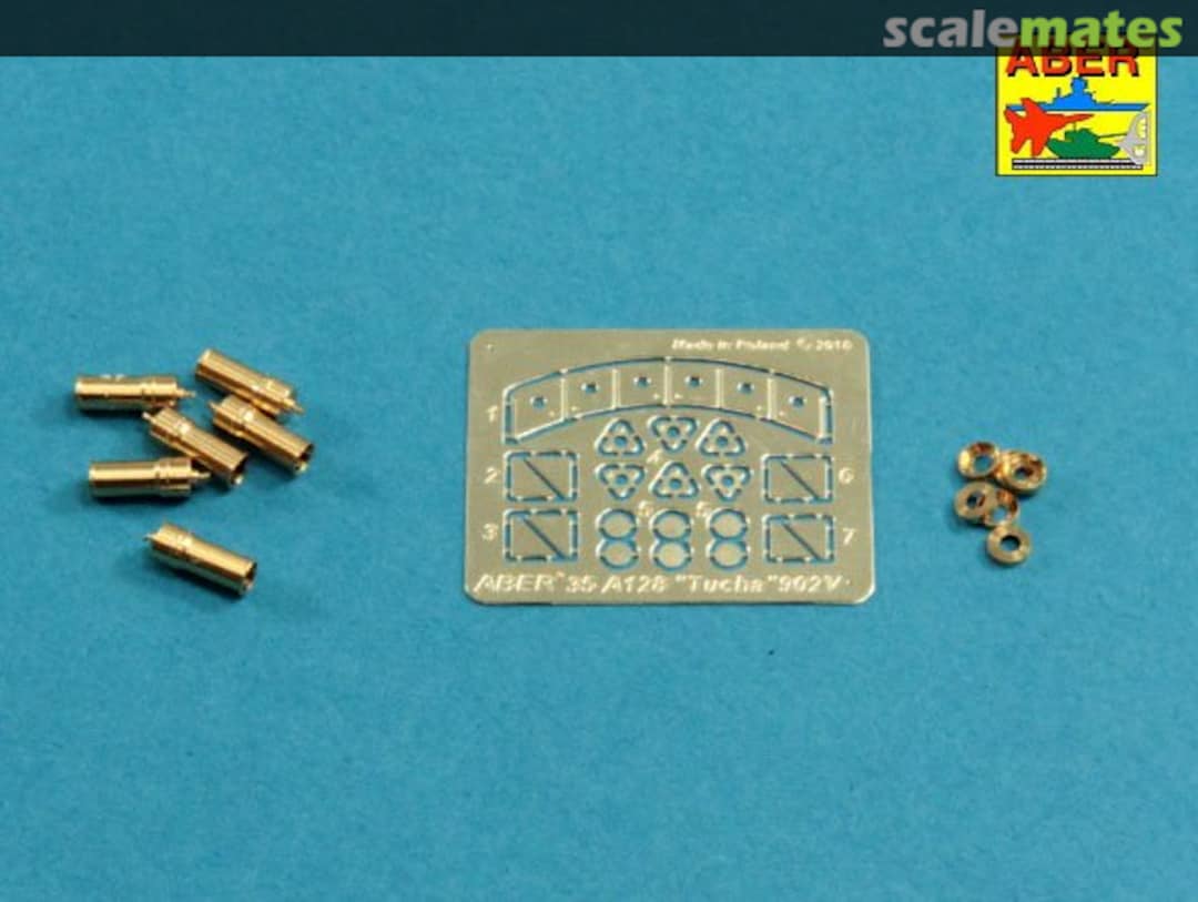 Boxart Soviet smoke Discharges system for BMP-1 902V "Tucha" with rack 35A128 Aber Boxart Soviet smoke Discharges system for BMP-1 902V "Tucha" with rack 35A128 Aber