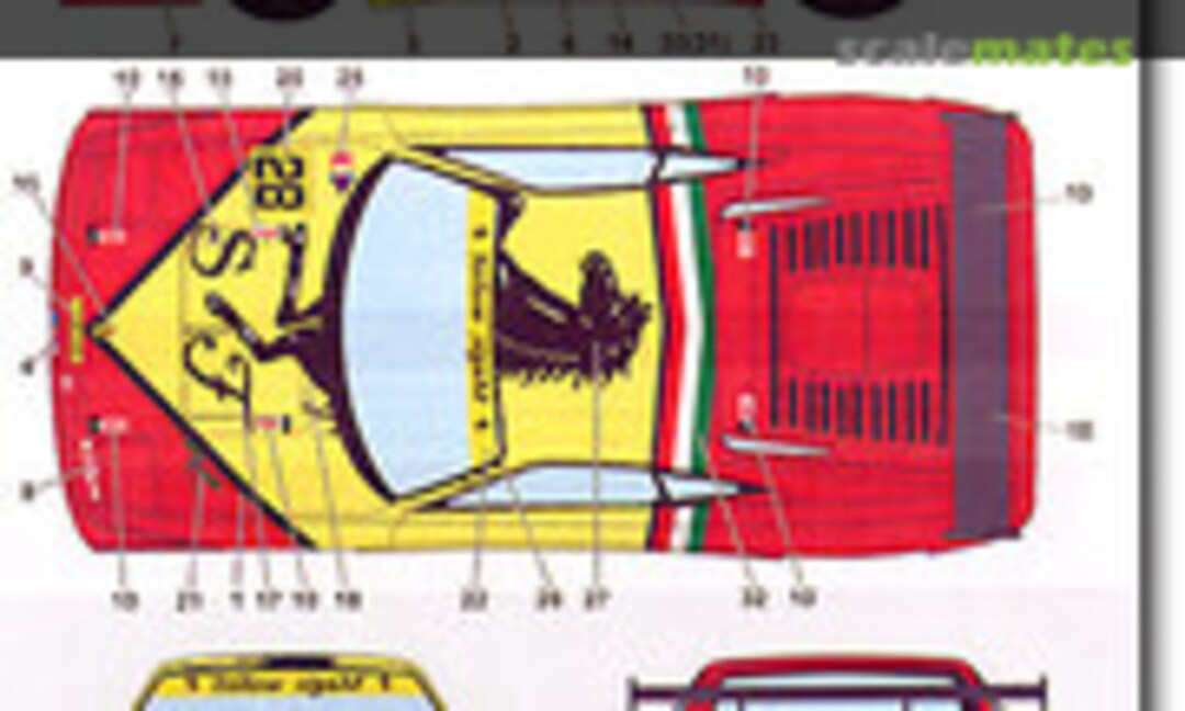 1:24 Ferrari F355 YELLOW MAGIC Daytona (2000/01) (Studio27 ST27-DC678C)