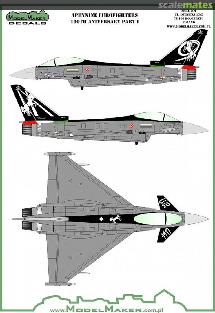 Boxart Apennine Eurofighters Part I D48141 ModelMaker Boxart Apennine Eurofighters Part I D48141 ModelMaker