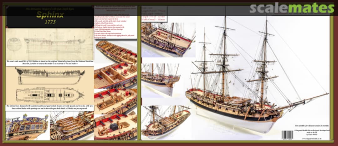 Boxart HMS Sphinx (1775) VM-07 Vanguard Models Boxart HMS Sphinx (1775) VM-07 Vanguard Models