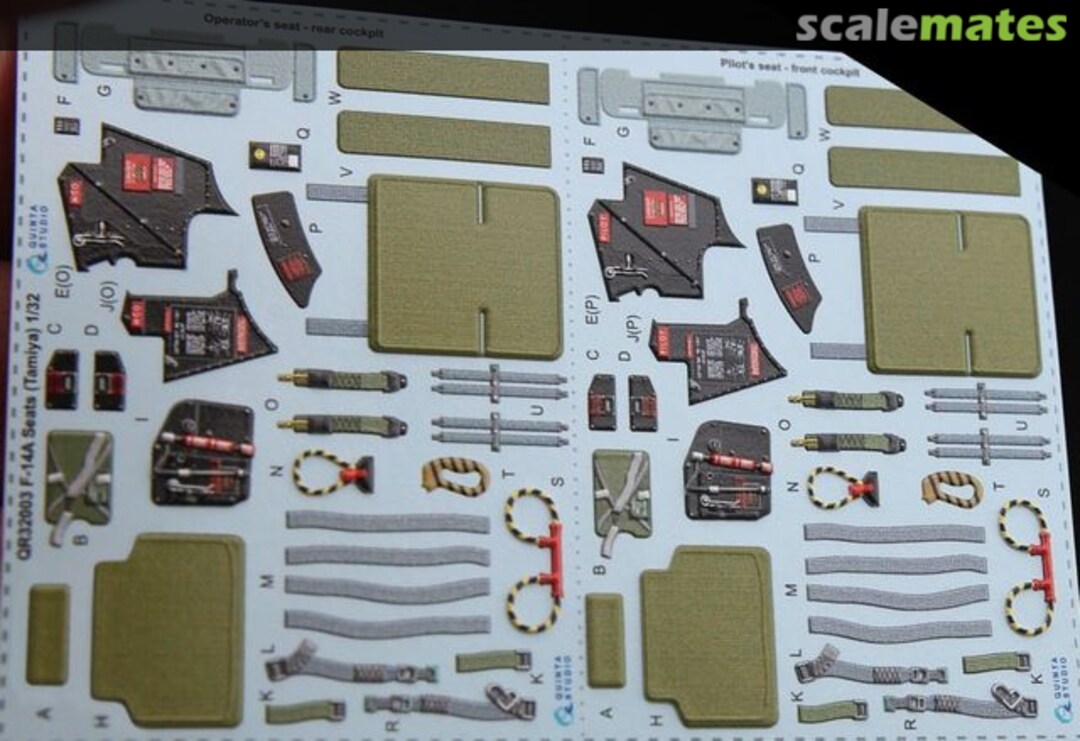 Contents GRU-7A Ejection Seats interior 3D decals QR32003 Quinta Studio
