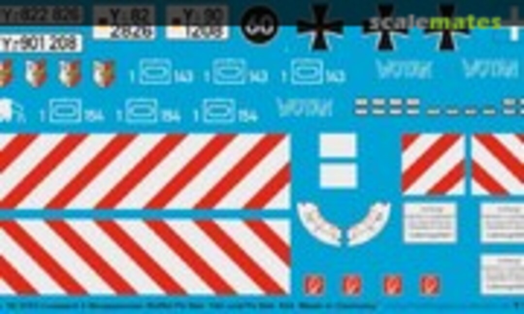 1:16 Leopard A4 Büffel Bergepanzer Panz Bat. 143 und 154 (Peddinghaus-Decals 16 3755) 16 3755