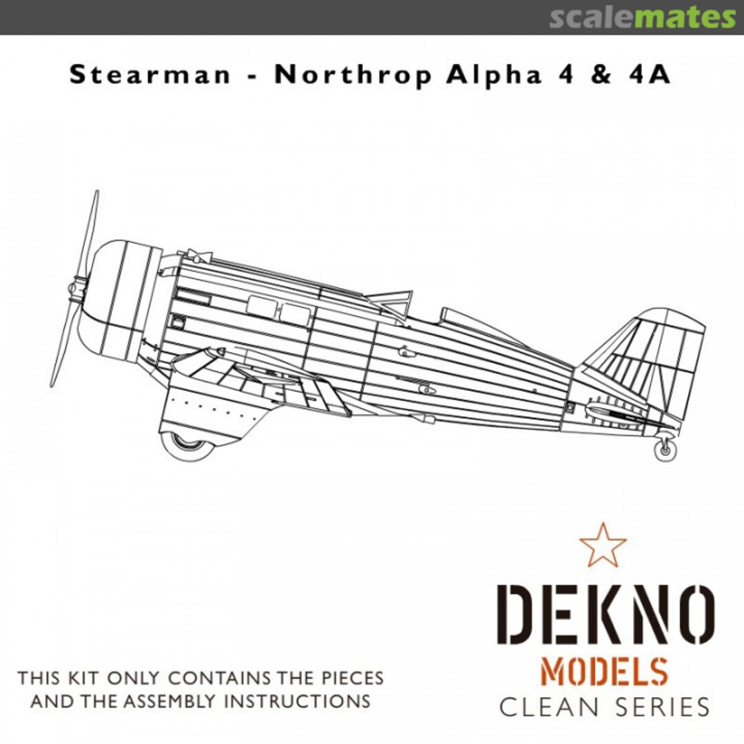 Boxart Stearman - Northrop Alpha 4 & 4A CS.720200 Dekno Models