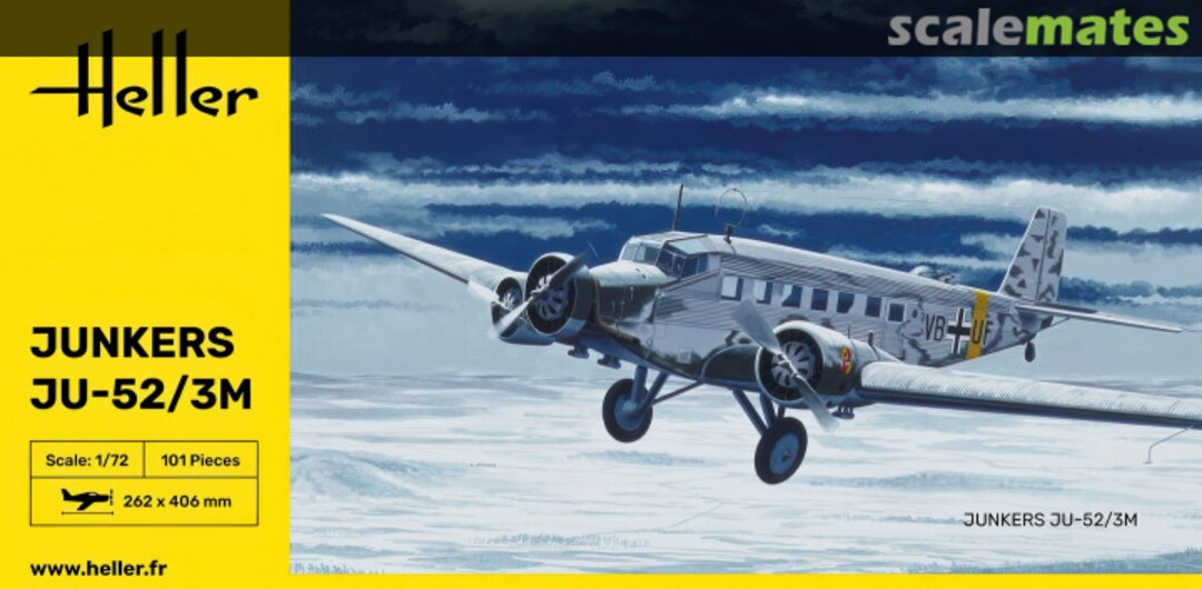 Boxart Ju-52/3M 80380 Heller