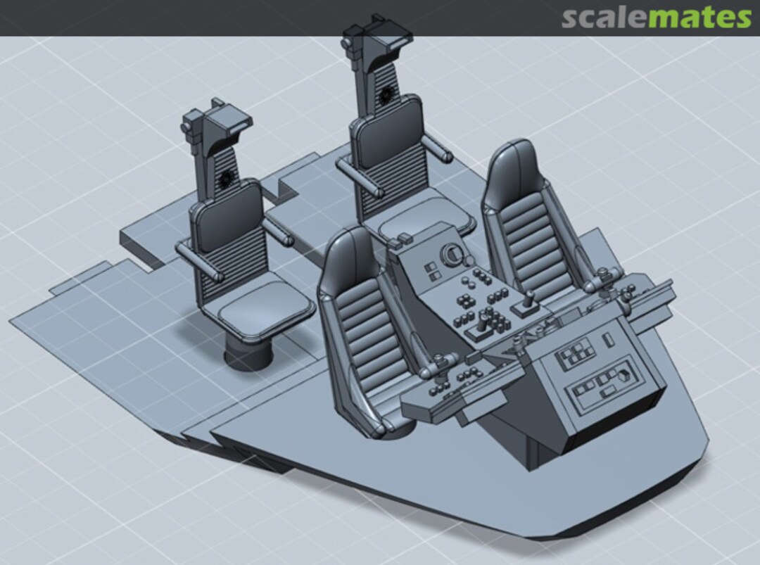Boxart Falcon cockpit kit with seats, floor and console 308 Bits Boxart Falcon cockpit kit with seats, floor and console 308 Bits
