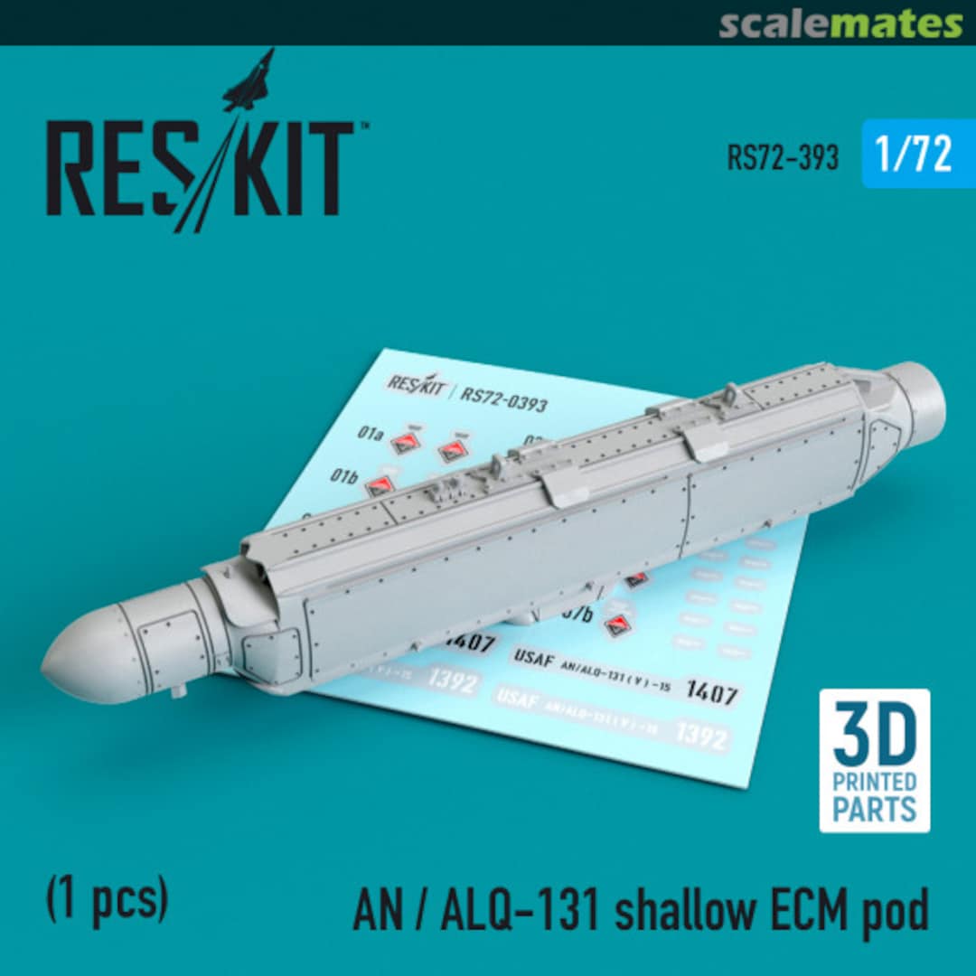 Boxart AN/ALQ-131 - 3D Printing shallow ECM pod RS72-0393 ResKit Boxart AN/ALQ-131 - 3D Printing shallow ECM pod RS72-0393 ResKit