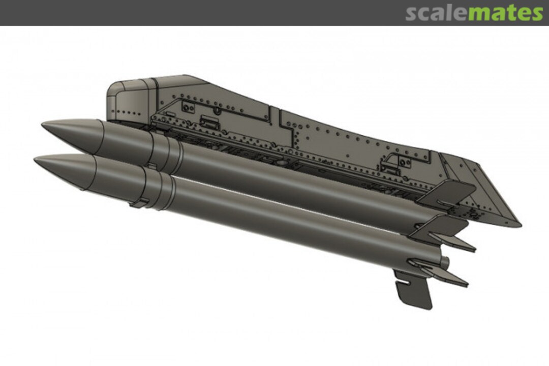 Boxart Pylon heavy with 2 Rockets (135 mm) WOL480211 Wolf 3D Resin Parts Boxart Pylon heavy with 2 Rockets (135 mm) WOL480211 Wolf 3D Resin Parts