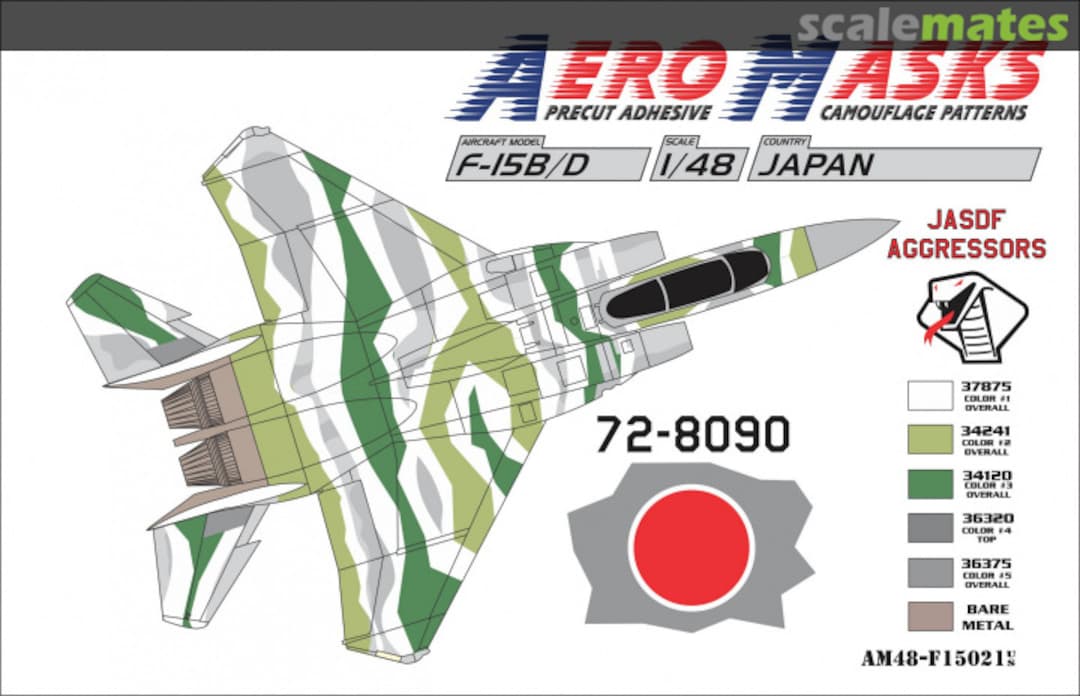 Boxart F-15B/D JASDF Aggressors AM48-F15021 AeroMasks Boxart F-15B/D JASDF Aggressors AM48-F15021 AeroMasks